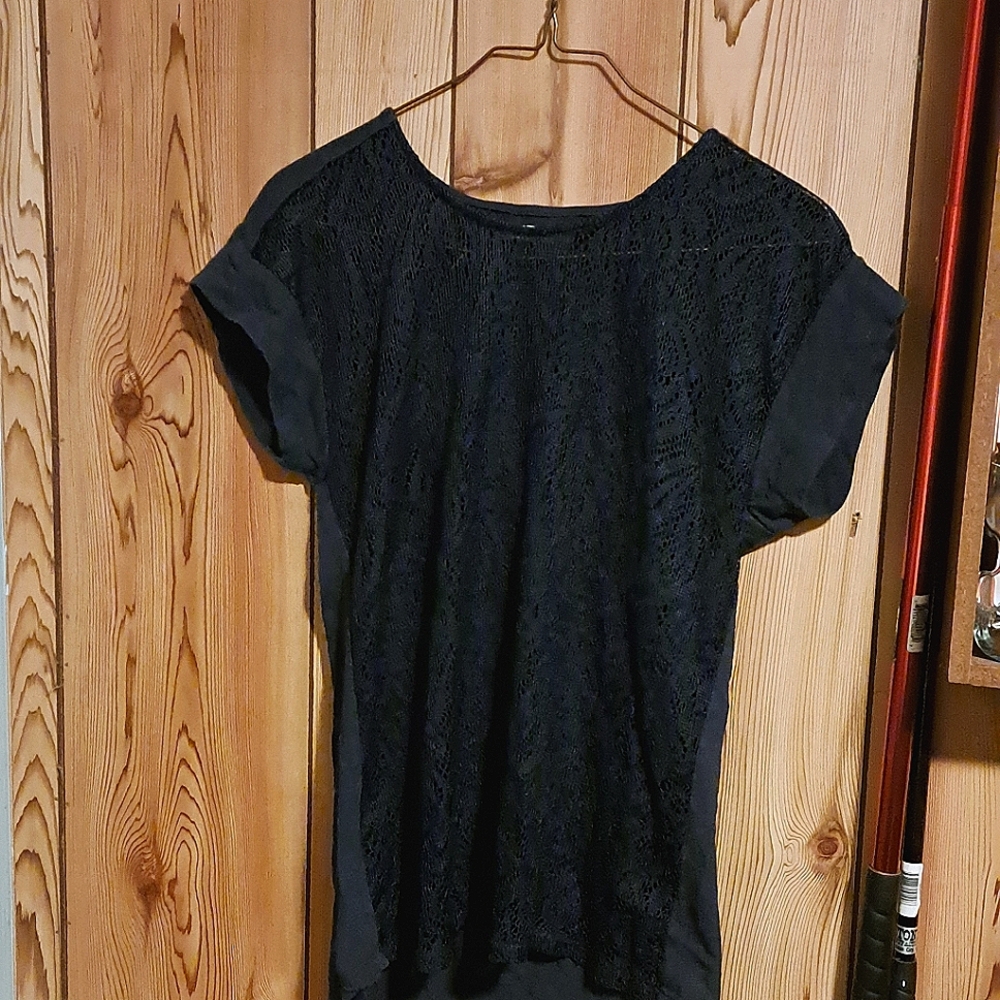 Express M Seethrough front tee